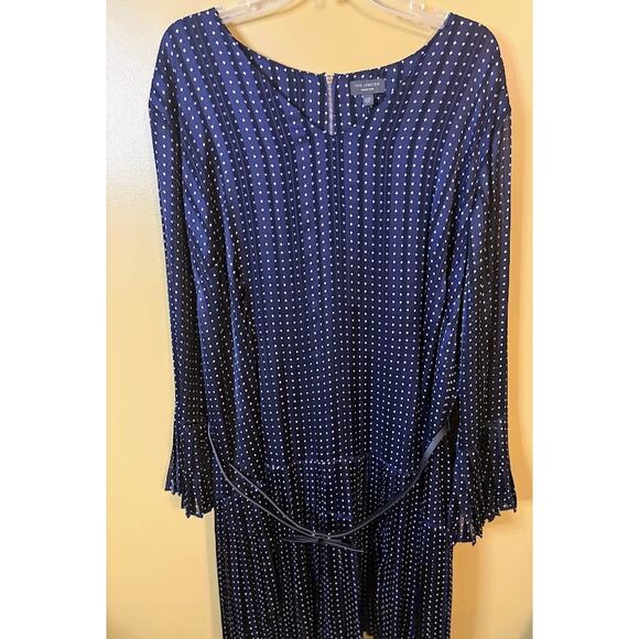 The Limited Navy and White Pleated Dress Plus Size 22W NWT - Picture 3 of 10